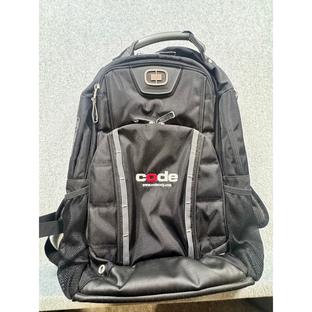OGIO Airflow‎ Backpack Black Laptop Bag Code Corp Logo Multi-Pocket Organizer